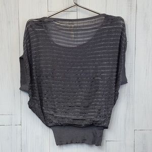 Mesh Silver Top